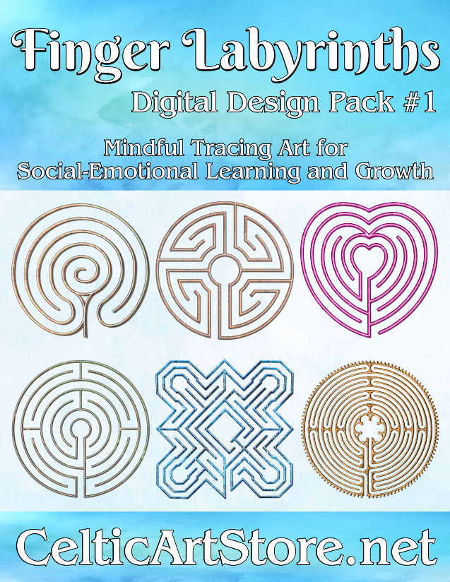 Mindful Finger Labyrinth Digital Download Pack #1