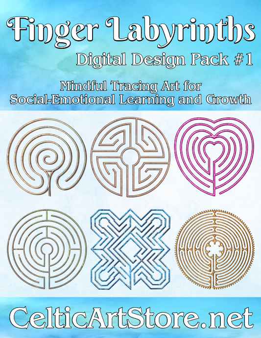 Mindful Finger Labyrinth Digital Download Pack #1