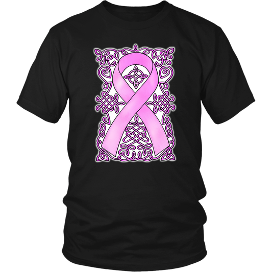 Celtic Art Awareness Ribbon Tee - Pink
