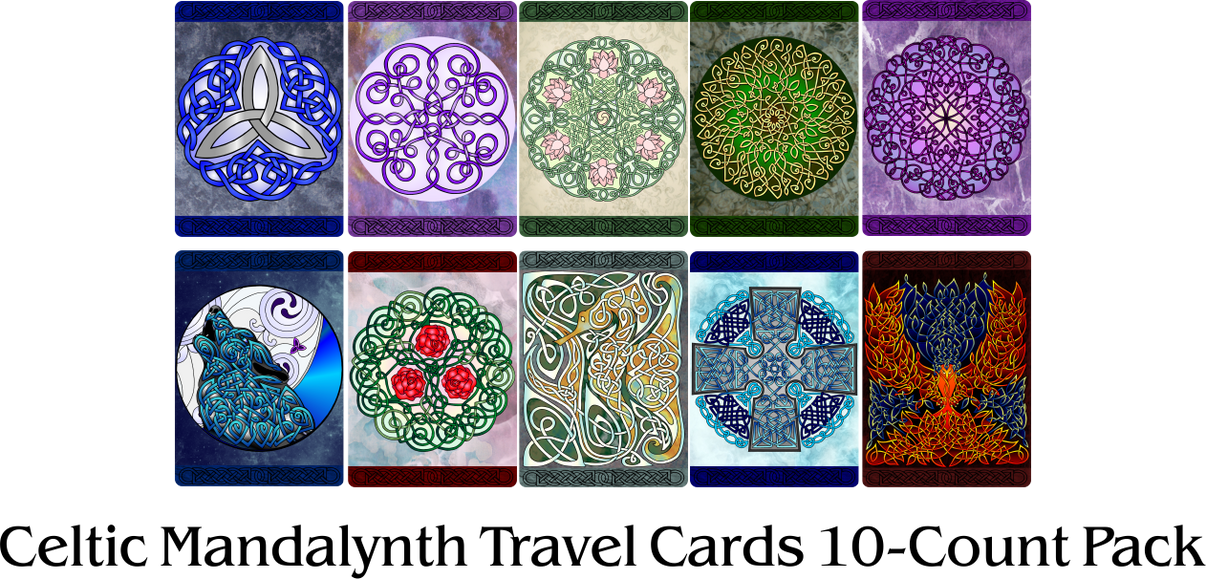 Celtic Mandalynth Travel Cards - Mindful Tracing Art for Stress, Anxie ...