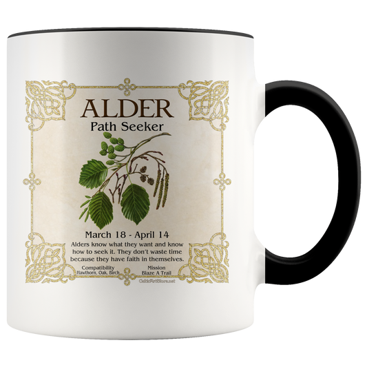 celtic tree zodiac, celtic zodiac, celtic zodiac rowan, celtic zodiac, ash, celtic zodiac alder, celtic zodiac willow, celtic zodiac hawthorn, celtic zodiac oak, celtic zodiac holly, celtic zodiac hazel, celtic zodiac vine, celtic zodiac ivy,  celtic zodiac reed, celtic zodiac elder,  celtic zodiac birch, celtic zodiac coffee mug, celtic zodiac accent mug, celtic knotwork mug,