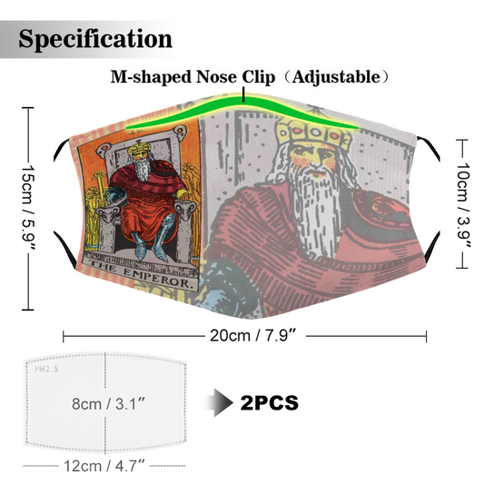 The Emperor Tator Card Face Mask