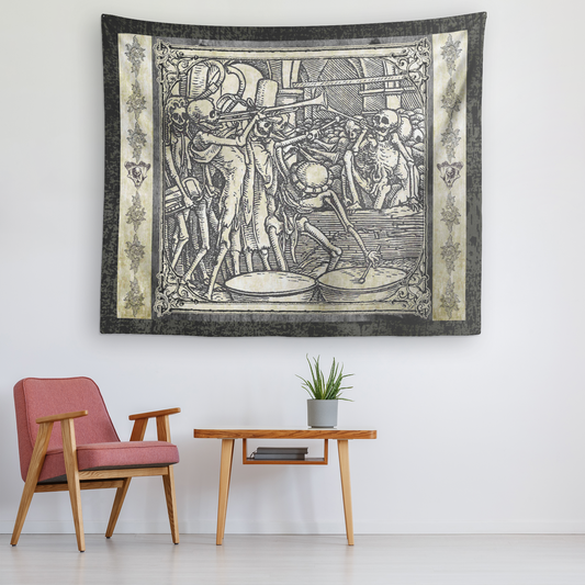 Danse Macabre, Dance Macabre, Dance Of Death, Dances With Death, Bones Of All Men, Hans Holbein, Skeleton, Medieval, Renaissance, Art, Goth, Gothic, Memento Mori