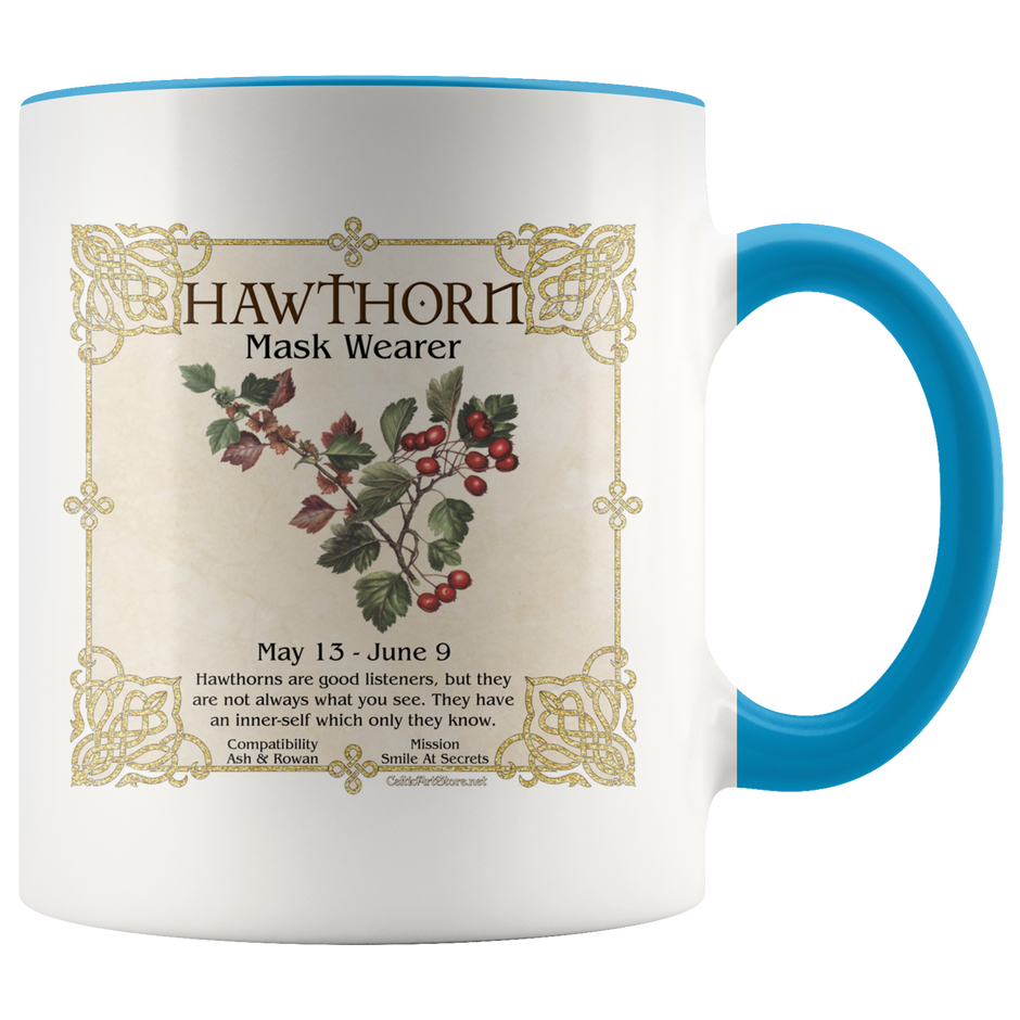 Celtic Tree Zodiac HAWTHORN, The Mask Wearer May 13 to June 9