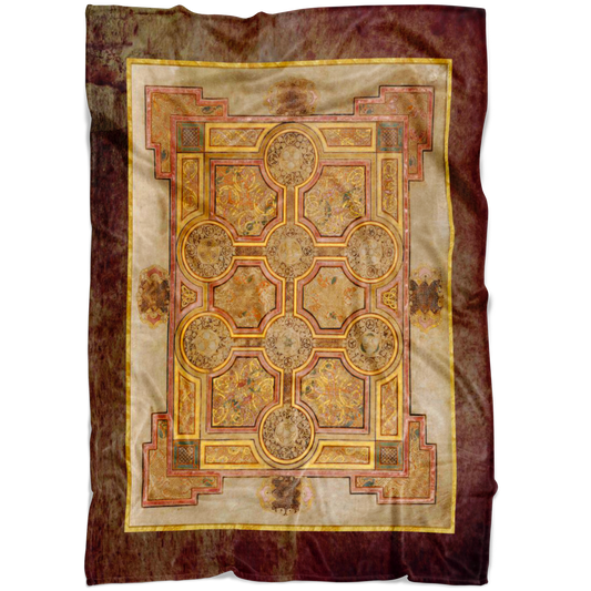 Kells, Book of Kells, Celtic Art, Celtic Illumination, Medieval Illumination, Trinity College, Celtic, Irish Art, Irish,   Fleece Blanket, Art Blanket, Celtic Blanket