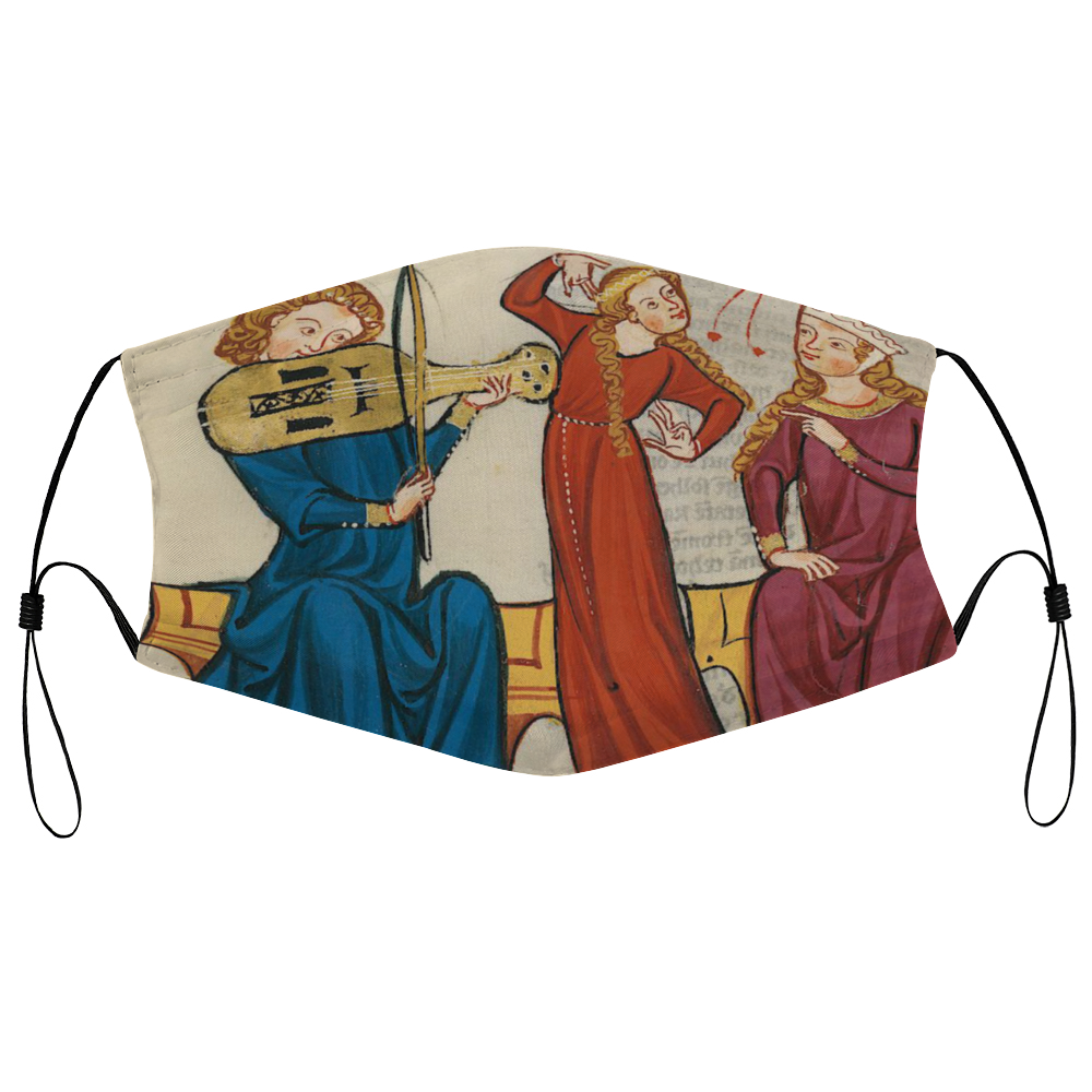 Chamber Dance Medieval Illumination Face Mask