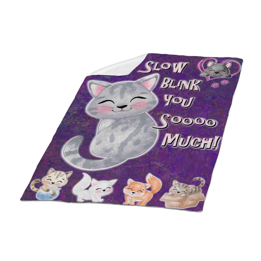 I Slow Blink You So Much Fleece Blanket