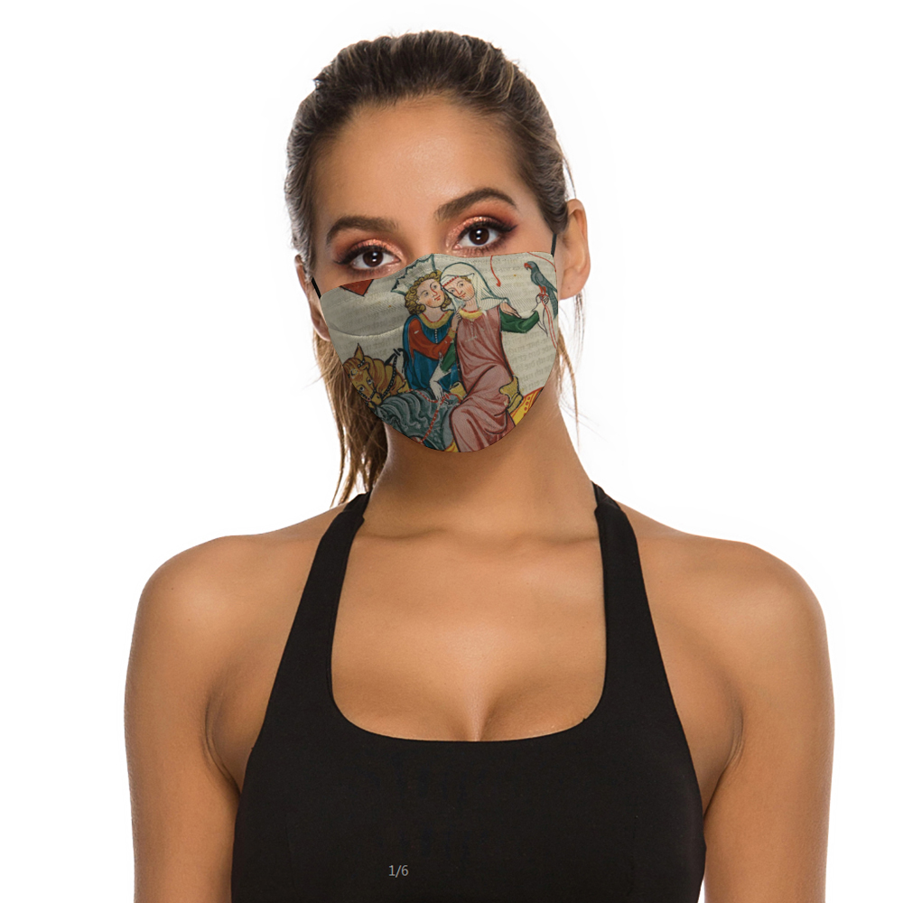 The Lord and Lady Hunt Medieval Illumination Face Mask