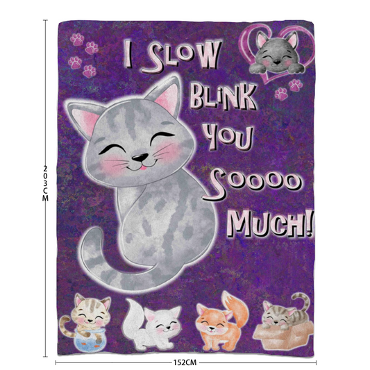 I Slow Blink You So Much Fleece Blanket
