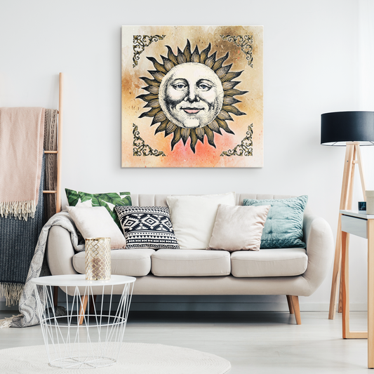 renaissance sun, renaissance art, old world sun, sun woodcut, medieval sun, renaissance woodcut, medieval woodcut
