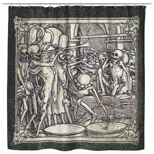 The Bones Of All Men - Hans Holbein Shower Curtain