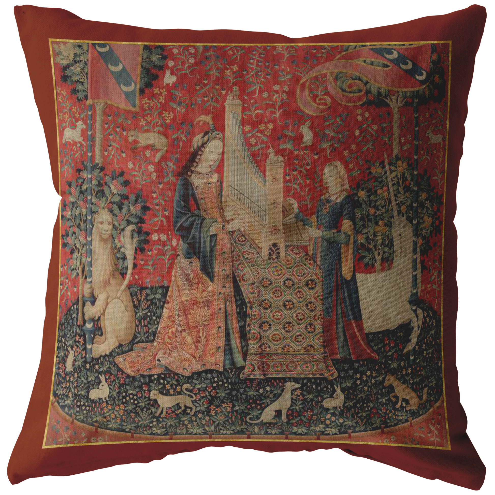 Unicorn sales tapestry pillow