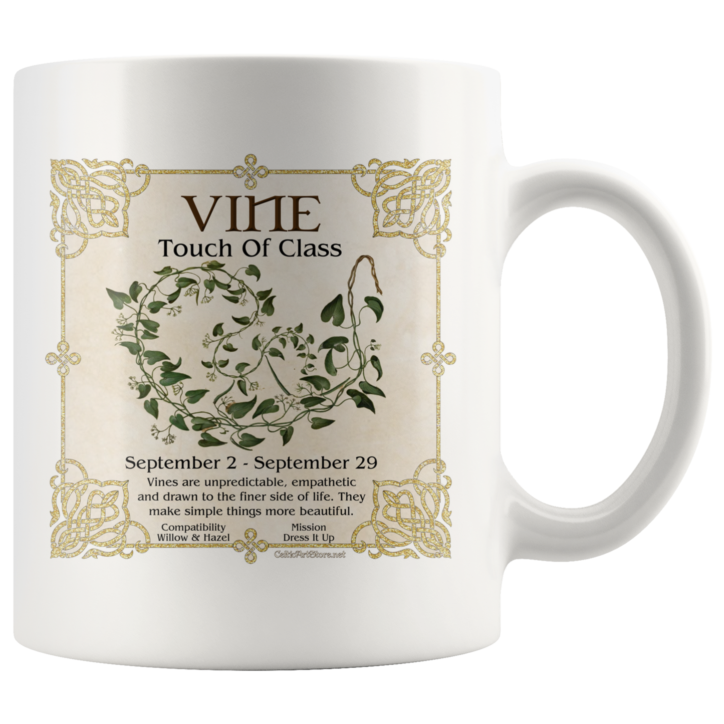 celtic tree zodiac, celtic zodiac, celtic zodiac rowan, celtic zodiac, ash, celtic zodiac alder, celtic zodiac willow, celtic zodiac hawthorn, celtic zodiac oak, celtic zodiac holly, celtic zodiac hazel, celtic zodiac vine, celtic zodiac ivy,  celtic zodiac reed, celtic zodiac elder,  celtic zodiac birch, celtic zodiac coffee mug, celtic zodiac accent mug, celtic knotwork mug,